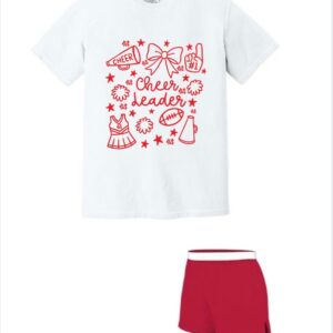 2026 Practice wear with white t-shirt and red shorts